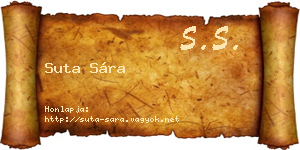 Suta Sára névjegykártya